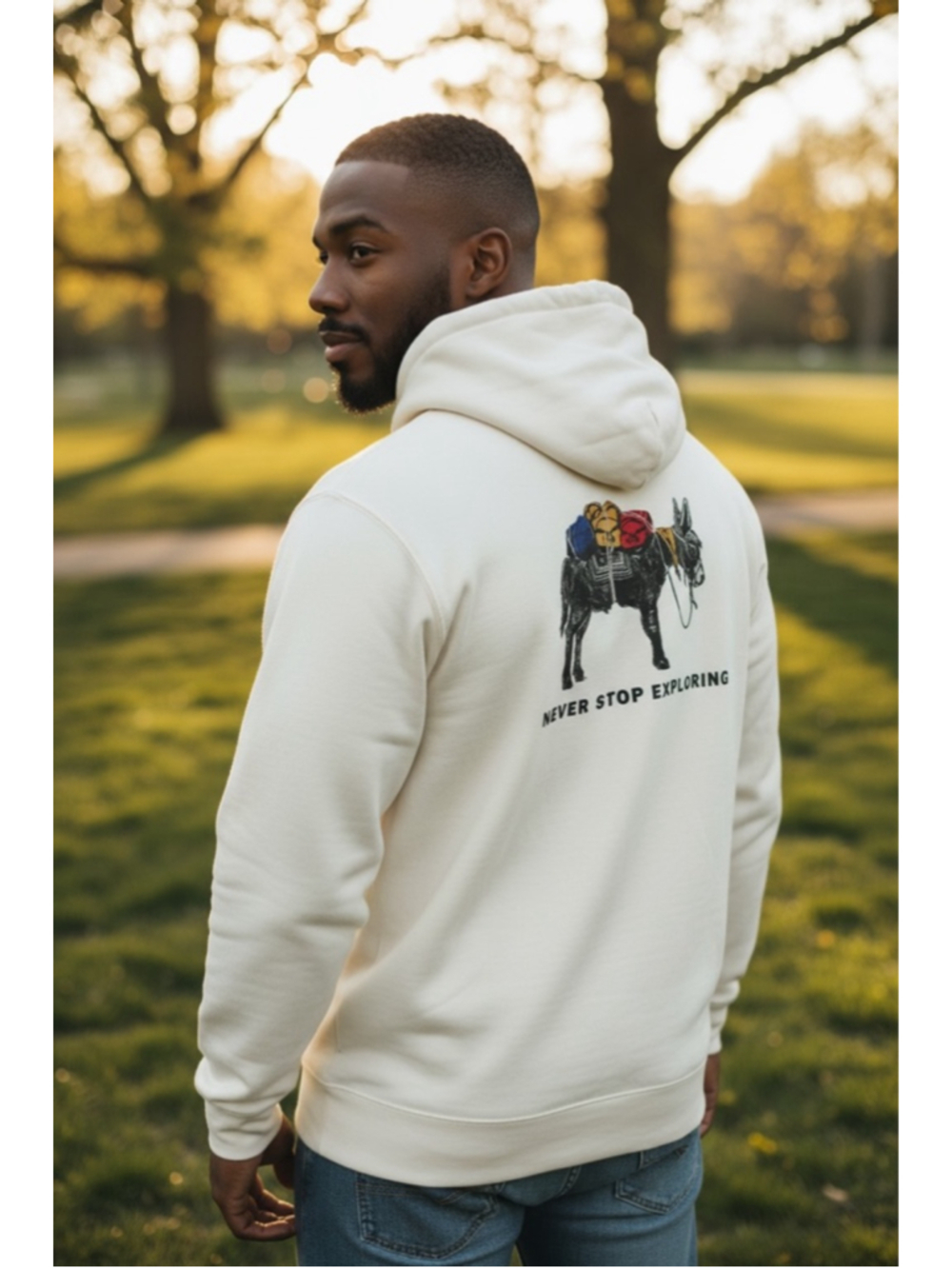 Men's The North Face Off-White Donkey Graphic Hoodie S